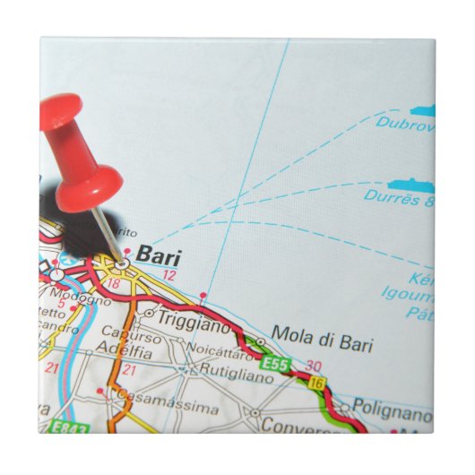 Bari, Italië Tegeltje (Voorkant)