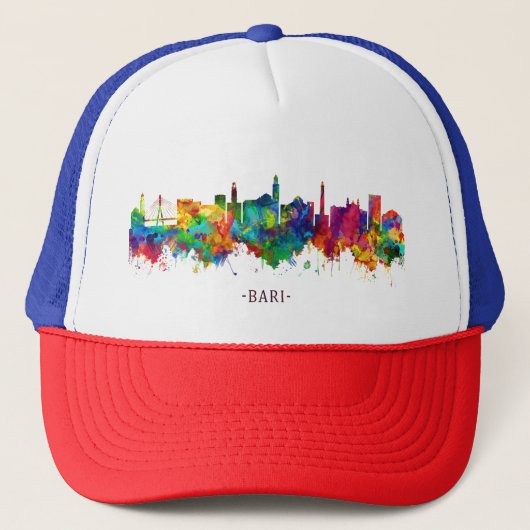 Bari Italy Skyline Trucker Pet (Voorkant)