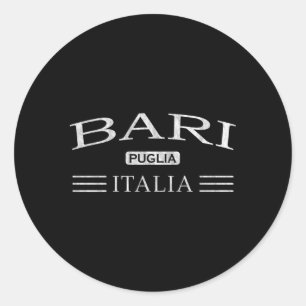 Bari Puglia Italia Bari Apulia Italië Ronde Sticker