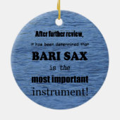 Bari Sax Belangrijkste instrument keramische benam Keramisch Ornament (Achterkant)