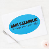 Bari Saxaholic Life Oval Sticker (Envelop)