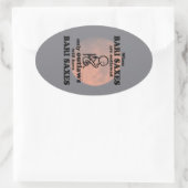 Bari Saxe Un Sticker Ovale Interdit (Sac)