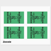 Bari Saxe Un Sticker Rectangulaire Interdit (Feuille)