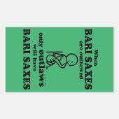 Bari Saxe Un Sticker Rectangulaire Interdit (Devant)