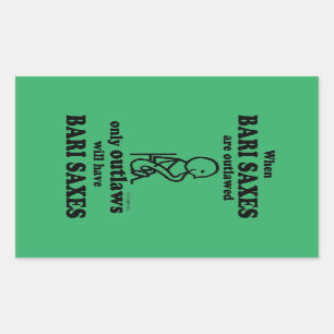 Bari Saxe Un Sticker Rectangulaire Interdit