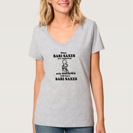 Bari Saxes verboden T-shirt (Voorkant)