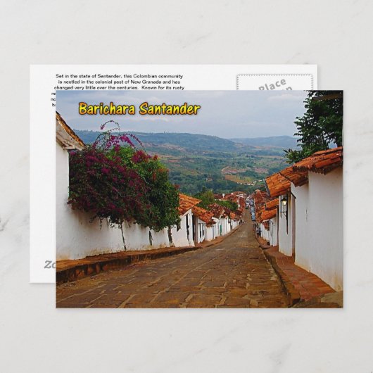 Barichara Santander Colombie Carte postale (Devant / Derrière)