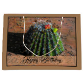 Baril Cactus Grand sac cadeau (Devant)