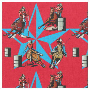 Baril de cow-girl emballant le tissu de