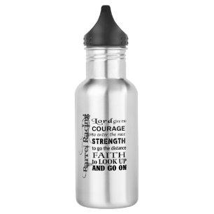 Baril emballant la bouteille d'eau de prière