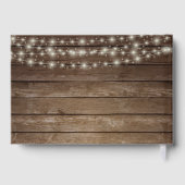 Baril rustique en bois avec tournesol Livre d'or (Verso)