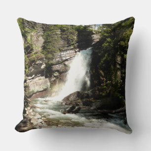 Baring Falls in Glacier National Park Kussen