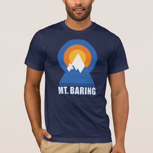 Baring Mountain Sunset T-shirt (Voorkant)