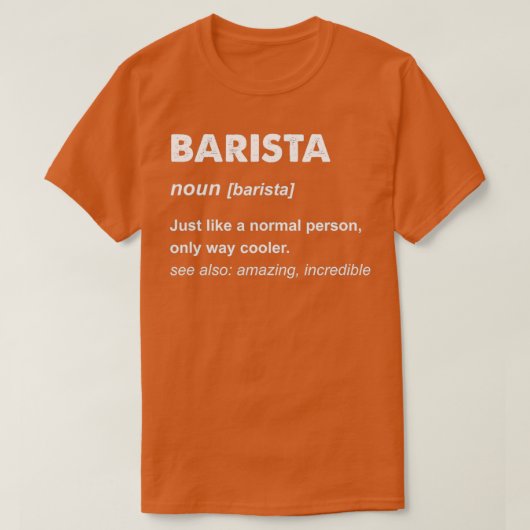 Barista 45 t-shirt (Design voorkant)