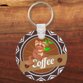 barista apronscoffee mugs apronsapronsdesign your  sleutelhanger (Achterkant)