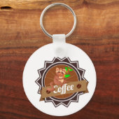 barista apronscoffee mugs apronsapronsdesign your  sleutelhanger (Voorkant)