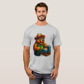Barista Bear – Cute Coffee Lover T-Shirt (Devant entier)