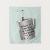 Barista cafe melk verwarmende kruik wandkleed (Voorkant)