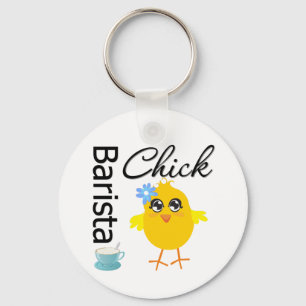 Barista Chick Sleutelhanger