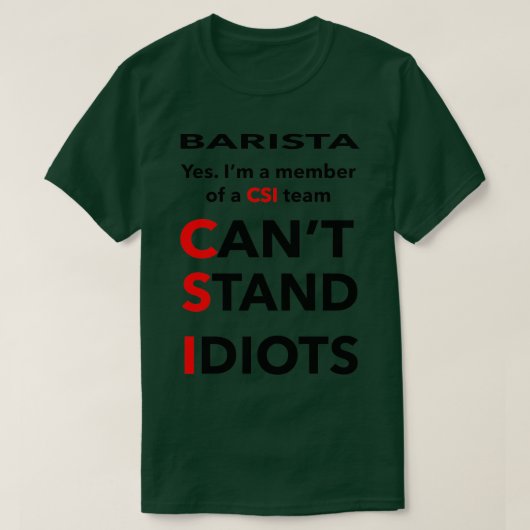 BARISTA Classic TShirt (Design devant)