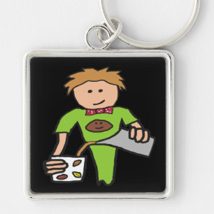 Barista Coffee Shop Sleutelhanger