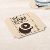 Barista Coffeeshop Kartonnen Onderzetters (Gekanteld)