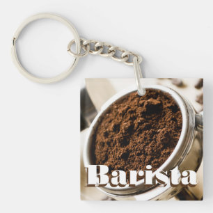 Barista, Espresso Portafilter, Coffee Sleutelhanger