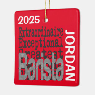 Barista Extraordinaire Aangepast Keramisch Ornament