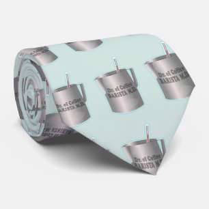 Barista koffie maken grappige dokter stropdas