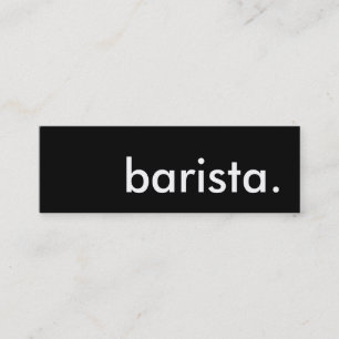 barista. mini visitekaartje