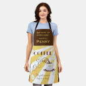 Barista Schort | Koffie, Warm Hug in een Mok (Gedragen)