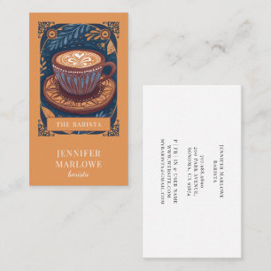 Barista Tarot Geïllustreerd Visitekaartje