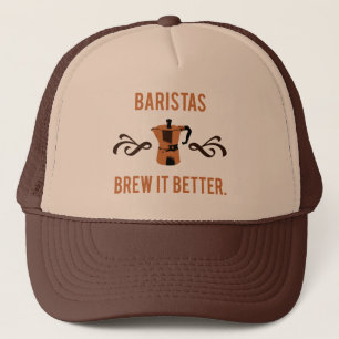 Barista's brouwen het beter trucker pet