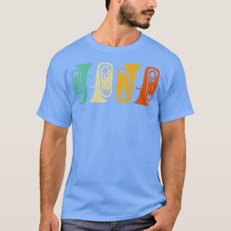Bariton Euphonium Retro Tuba Brass Instru T-shirt