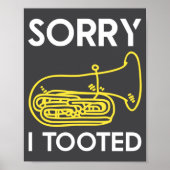 Baritone Definition Funny Orchestra Singer  Poster (Voorkant)