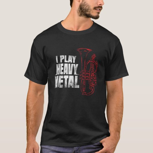 Baritone Euphonium Player Shirt  - Funny Marching  (Voorkant)