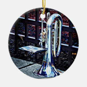 Baritone Horn voor parade Keramisch Ornament