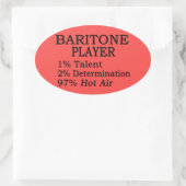 Baritone Hot Air Oval Sticker (Tas)