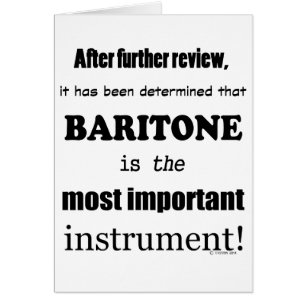 Baritone instrument le plus important