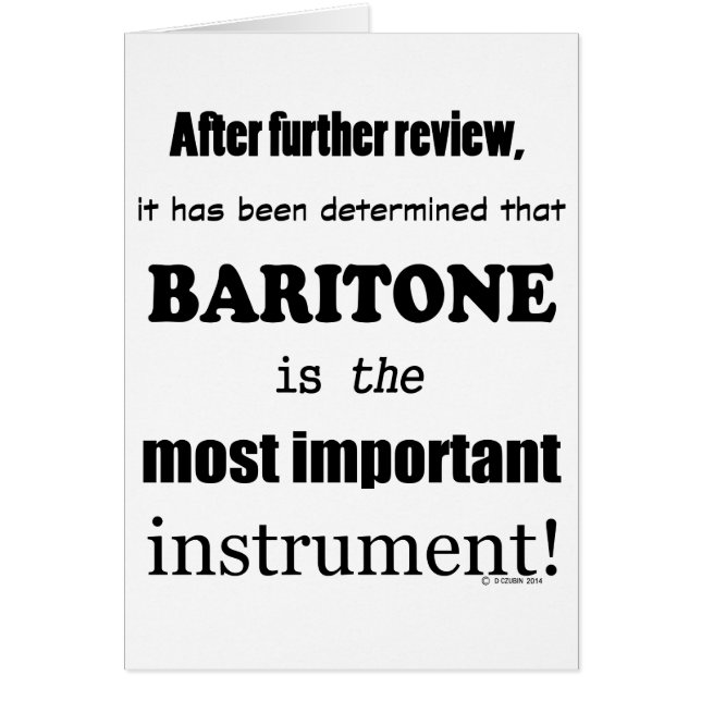 Baritone instrument le plus important (Devant)