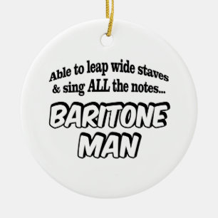 Baritone Man - Music Superheld Keramisch Ornament
