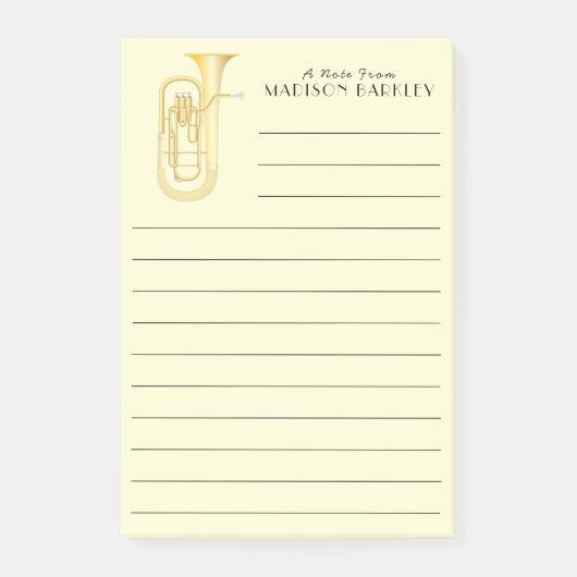 Baritone Musician Band Teacher Post-it Notes (Voorkant)