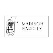 Baritone Musician Band Teacher Rubber Stamp Rubberstempel (Afrduk)