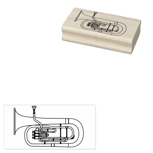 Baritone Musicien Groupe Enseignant Tampon en caou (Tamponné)