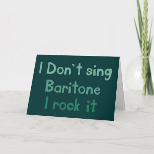 Baritone Rock It Wenskaart Kaart