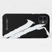Baritone Saxophon Case-Mate iPhone Case (Achterkant (horizontaal))