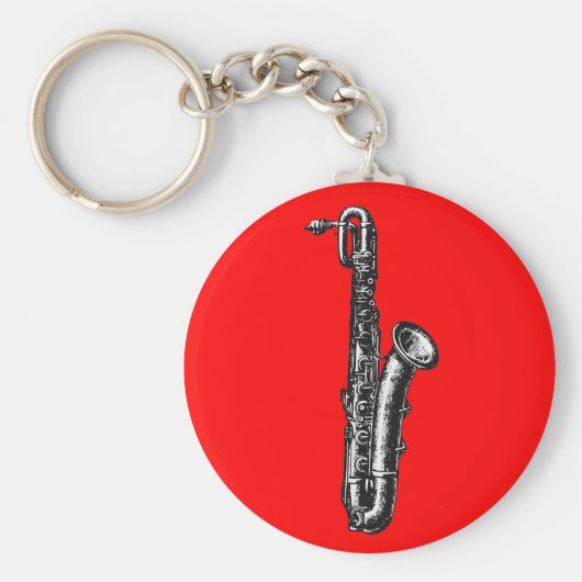 Baritone Saxophone Sleutelhanger (Voorkant)