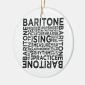 Baritone Typografie Keramisch Ornament (Links)