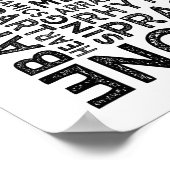 Baritone Typografie Poster (Hoek)