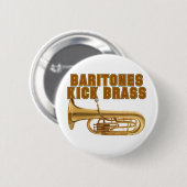 Baritones Kick Brass Ronde Button 5,7 Cm (Voorkant /achterkant)